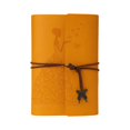 thumbnail image 1 of Diario retro de cuero sintético, cuaderno de bocetos, cuaderno, bloc de notas para mujeres y hombres, S, amarillo, 1 of 5