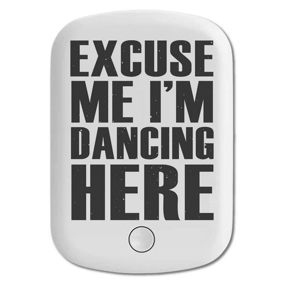 DistinctInk Magnetic Battery Pack, 5000 mAh Wireless Portable Charger with USB-C Cable, Compatible with MagSafe iPhone 14 / 13 / 12 Series - Excuse Me I'm Dancing Here