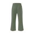 thumbnail image 4 of LADIGASU Men's Capri Pants with Drawstring Breathable Casual Pants for Travel, Beach,Outdoor, 4 of 5