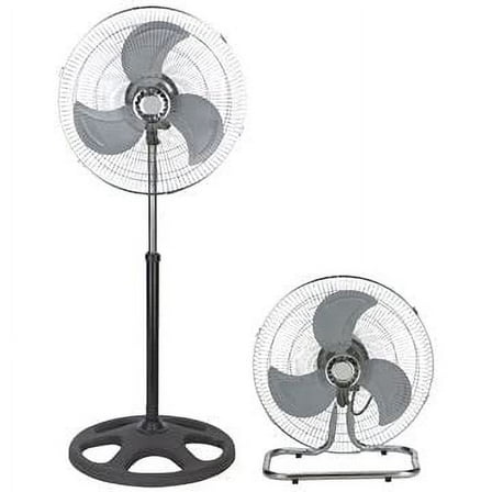3 in 1 (Stand   Desk   Wall Fan) High Velocity 18 Inch Industrial Grade Floor Stand Mount Oscillating Blower Fan