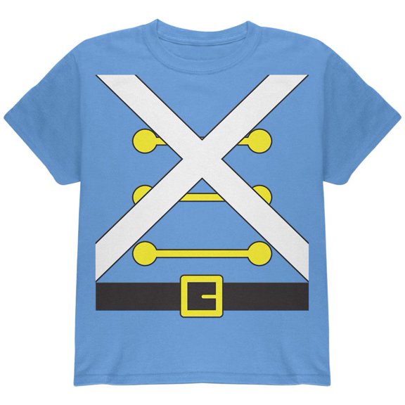 Christmas Toy Soldier Costume Youth T Shirt Carolina Blue YLG