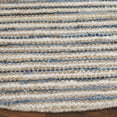 thumbnail image 3 of SAFAVIEH Cape Cod Jacinth Striped Area Rug, Natural/Blue, 6' x 6' Round, 3 of 10
