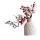 thumbnail image 1 of Flores de ciruelo falsas con jarrón, bonsái de flores secas, florero Artificial moderno para mesa de comedor, hogar, oficina, decoración de boda, 1 of 8