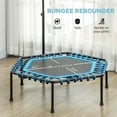 thumbnail image 4 of GVN 45" Trampoline with LED Lights and Adjustable Handle, Outdoor Trampoline for Adults, Blue, 4 of 6