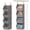 Gray, variant on GIRACOA 4 Shelf Hanging Closet Organizer, Modular Detachable Hanging Shelves for Clothes & Shoes, Space-Saving Collapsible Wardrobe Organizer for Dorm, RV & Nursery(Beige)