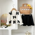 thumbnail image 5 of mgoYE Toddler Girls Clothes Fall Winter Dress Pleated Skirt Set Long Sleeve Shirt Pleated Mini Skirt Set, 5 of 9