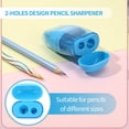 thumbnail image 2 of AOWOO 12 Pcs Manual Pencil Sharpener with Lid & Eraser, Double Hole Multicolored Handheld Sharpener with Fun Stationery Back to School Supplies, Classroom Rewards, and Birthday Party Favors, 2 of 7