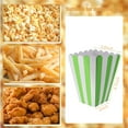 thumbnail image 2 of NOGIS 50 Pcs Popcorn Boxes Mini Paper Popcorn Box Cardboard Popcorn Container for Party Disposable Snack Candy Popcorn Bags Popcorn Holder for Movie Nights Birthday Wedding (Green), 2 of 7