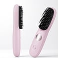 thumbnail image 7 of Cordless Hair Straightener Brush for Short Hair, Mini Portable Straightening Brush with 3 Heat Settings & LED Display, USB Rechargeable Travel Hair Brush, 7 of 7