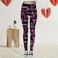 thumbnail image 2 of Valentine's Day Leggings for Women Casual Printed Athletic Yoga Running Gym Tights Legging, 2 of 4
