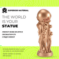 thumbnail image 6 of The World is Your Statue Trophy for Office Home Decoration Birthday Graduation Ceremony Resin, 6 of 10