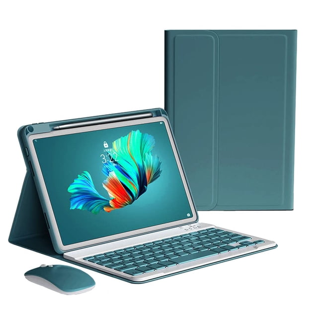 Funda con teclado y ratón para iPad A16 (11.ª gen., 11) /iPad 10.ª generación