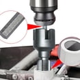 thumbnail image 4 of DTREELS 4 in1 Water Pipe Wrench & Threader, Pipe Tapping and Threading Tool, Integrated Internal & External PipeThreading Tool, for 1/2, 3/4 and 1 Water Pipes, Drill Driven Plumbing Repair Set, 4 of 8