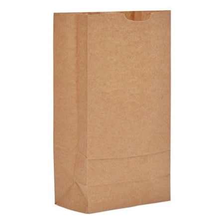 Grocery Paper Bags 10# Size 35# Basis Weight 7 x 4.38 x 13.75 Kraft 500/Bundle | Bundle of 5