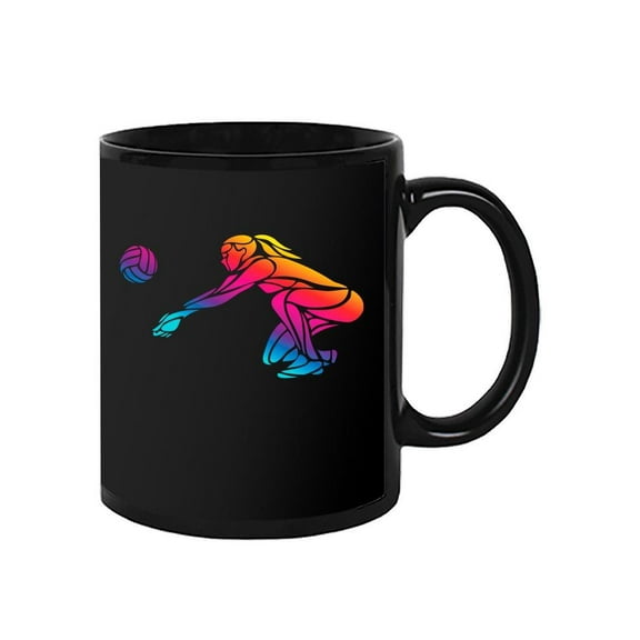 Volleyball Player Silhouette . Mug Unisex's -Image by Shutterstock