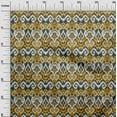 thumbnail image 2 of oneOone Cotton Poplin Fabric Diamond & Swirl Ikat Printed Fabric 1 Yard 42 Inch Wide, 2 of 4