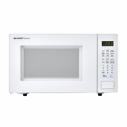1.4 cu. ft. 1000W Sharp White Countertop Microwave Oven (SMC1441CW)