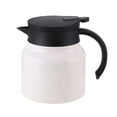 thumbnail image 1 of Jarra de café de acero inoxidable con aislamiento Esquirla, botella de agua caliente, jarra térmica, cafetera aislada para el hogar, regalo blanco, 800 ml, 1 of 8