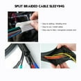 Braided Split Wire Loom Wrap Cable Sleeve Tube Harness Lot Sheathing