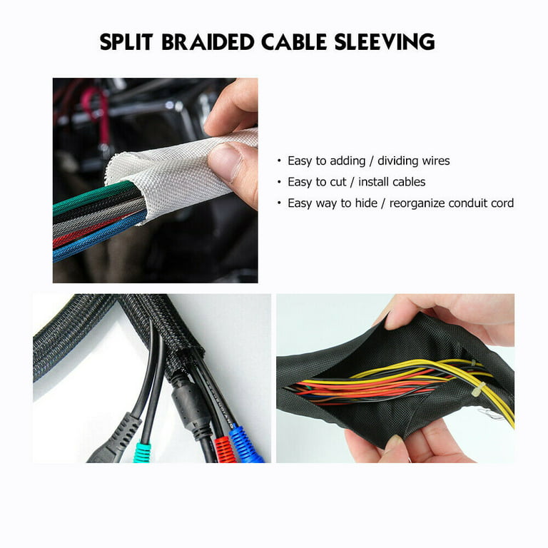 15ft Cable Management Sleeve/Wrap/Hider - Cable Routing Solutions, Cables