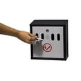 thumbnail image 3 of Hayward Wall Mount Cigarette Ash Receptacle, Black with Stainless, 3 of 3