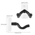 thumbnail image 7 of Aibecy Acoustic Electric Bass Guitar Wall Mount Hanger Black Metal Multifunction Holder Hook for All Sizes Solid Sturdy Guitars, 7 of 7