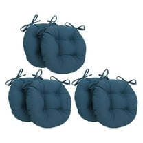 Blazing Needles 16-inch Solid Twill Round Tufted Chair Cushions (Set of 6) 916X16RD-T-6CH-TW-IN