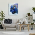 thumbnail image 2 of Stupell Industries Unique Vibrant Blue Bison Painting Bold Design Gallery-Wrapped Canvas Print Wall Art, 30x40, by MB Cunningham, 2 of 7
