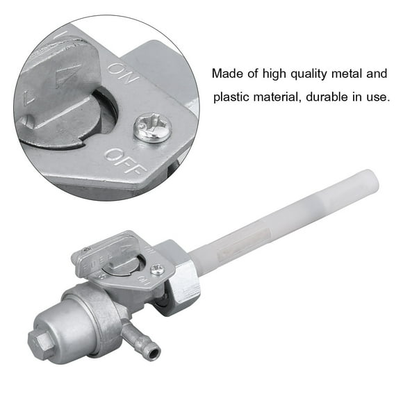 Gas Switch Valve, Silver Wearproof Fuel Switch Valve Plastic+Metal For Car Replacement For TRX300 TRX250 CB750 CB900 CMX250C XR650L