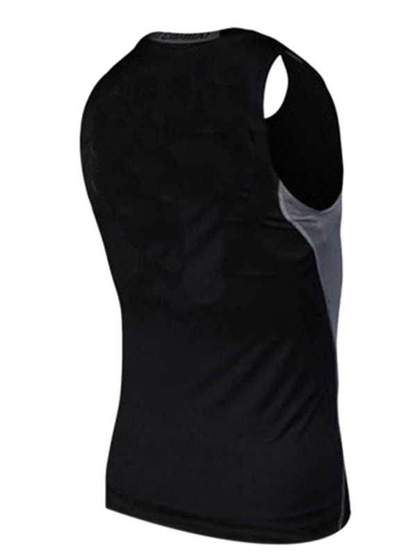 Men Gym Running Sports Compression Shirt Base Layer Tank Tops Sleeveless Vest - image 2 of 2
