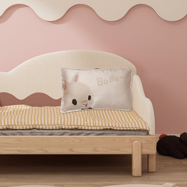 XWSHYW Almohada Funda de Almohada de Seda Suave y Amigable para Dormitorio de Verano con Estampado Lindo y Transpirable