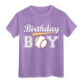 thumbnail image 3 of BJUTIR Boys T Shirts Short Sleeve Happy Brithday Prints T Shirt Trendy Fans Present Tops Flexible Fit Top Size 1-2 Years, 3 of 3