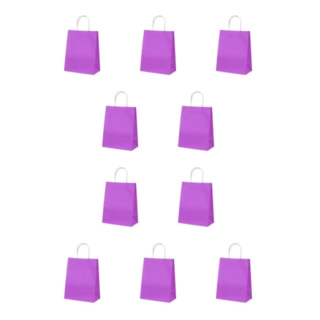Billuyoard Bolsa de papel Kraft de 10 Uds. Con asa giratoria, herramienta de almacenamiento de ropa con soporte de carga, bolsas antideformadas para Almacenamiento y organización del hogar Violeta Billuyoard HA066668-01