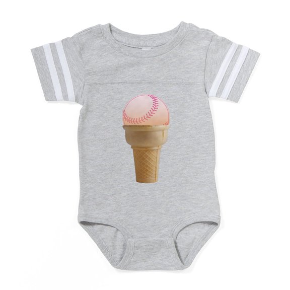 CafePress - FIN Perfect Summer ... - Cute Infant Baby Football Bodysuit