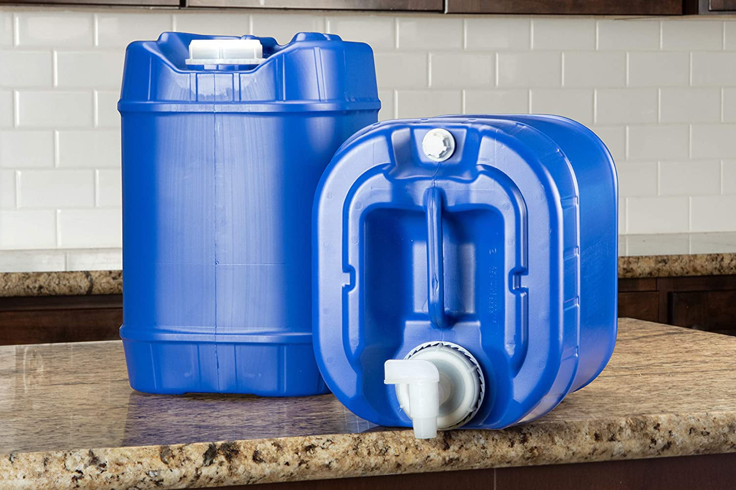 Water Storage Container Water Tank BPA Free Portable Emergency Storage 5  Gallon