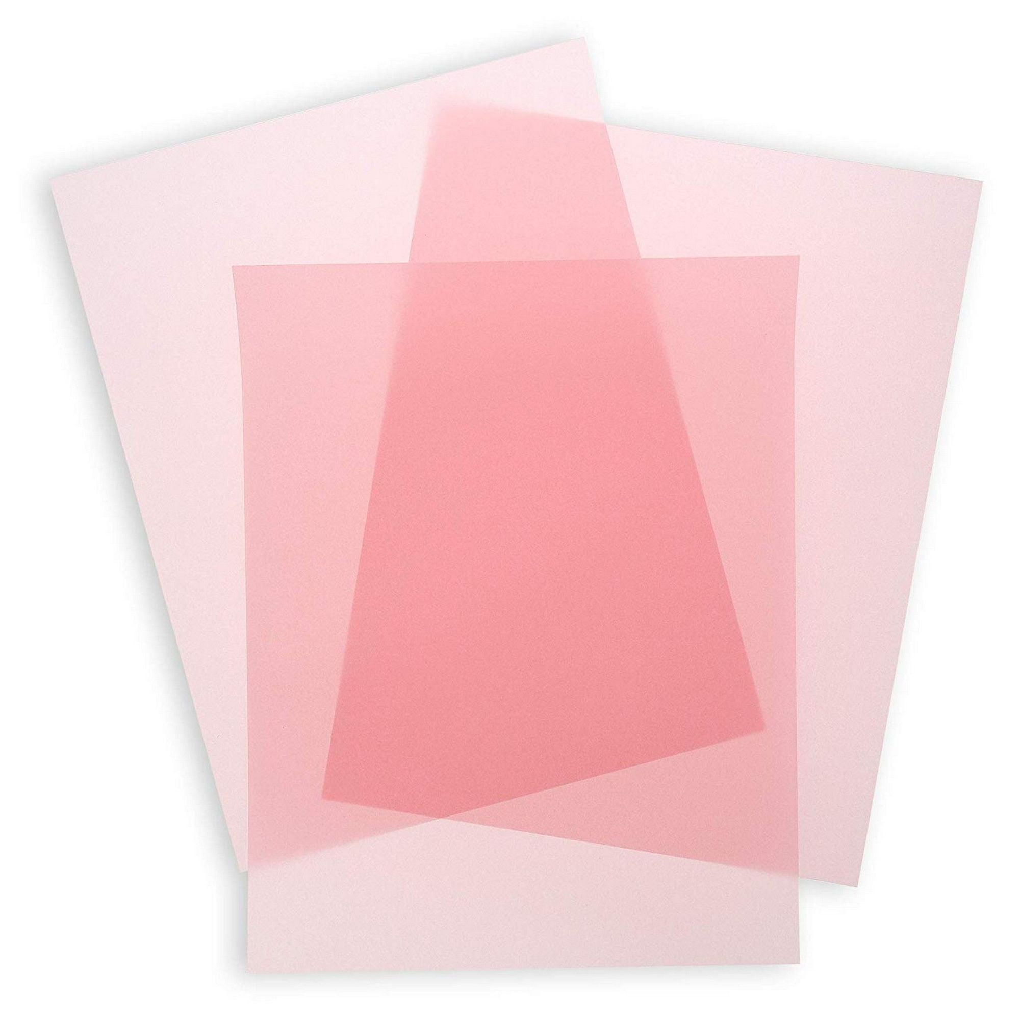 50Sheets Blush Pink Vellum Paper for Card Making, Invitations