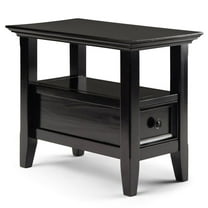 Simpli Home Amherst Side Table in Hickory Brown