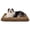 Camel Brown, variant on U By Bedsure Washable Dog Crate Bed, Soft Fluffy Fleece Pet Mat for Large Dogs, Non-Slip Machine Washable Kennel Pad, Grey 35" x 23" x 3.5"