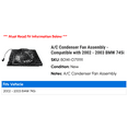 thumbnail image 2 of A/C Condenser Fan Assembly - Compatible with 2002 - 2003 BMW 745i, 2 of 2