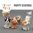 thumbnail image 4 of 9 Pcs Cute Puppy Model Resin Handicraft Animal Toys Office Decor Miniature Figurines Christmas Cakes Toppers Child, 4 of 6