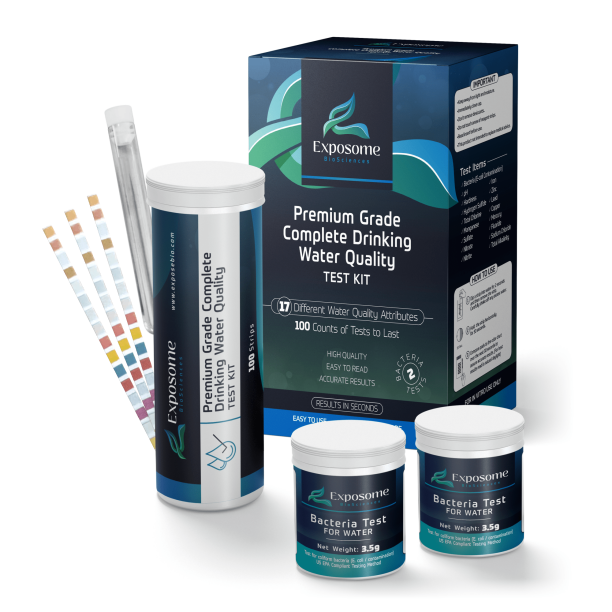 Exposome Biosciences 17 in 1 Drinking Water Test Strips and Bacteria