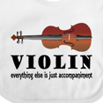 thumbnail image 4 of Inktastic Violin Humor Music Boys or Girls Baby Bib, 4 of 4