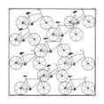 thumbnail image 6 of DecMode Black Metal Stacked Bike Wall Decor with Black Frame, 6 of 8