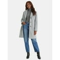 thumbnail image 3 of Time and Tru Women's and Women's Plus Faux Wool Boyfriend Coat, Sizes XS-2X, 3 of 6