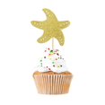 thumbnail image 2 of 12 adornos para tartas con purpurina, diseño de criatura dorado, 2 of 8