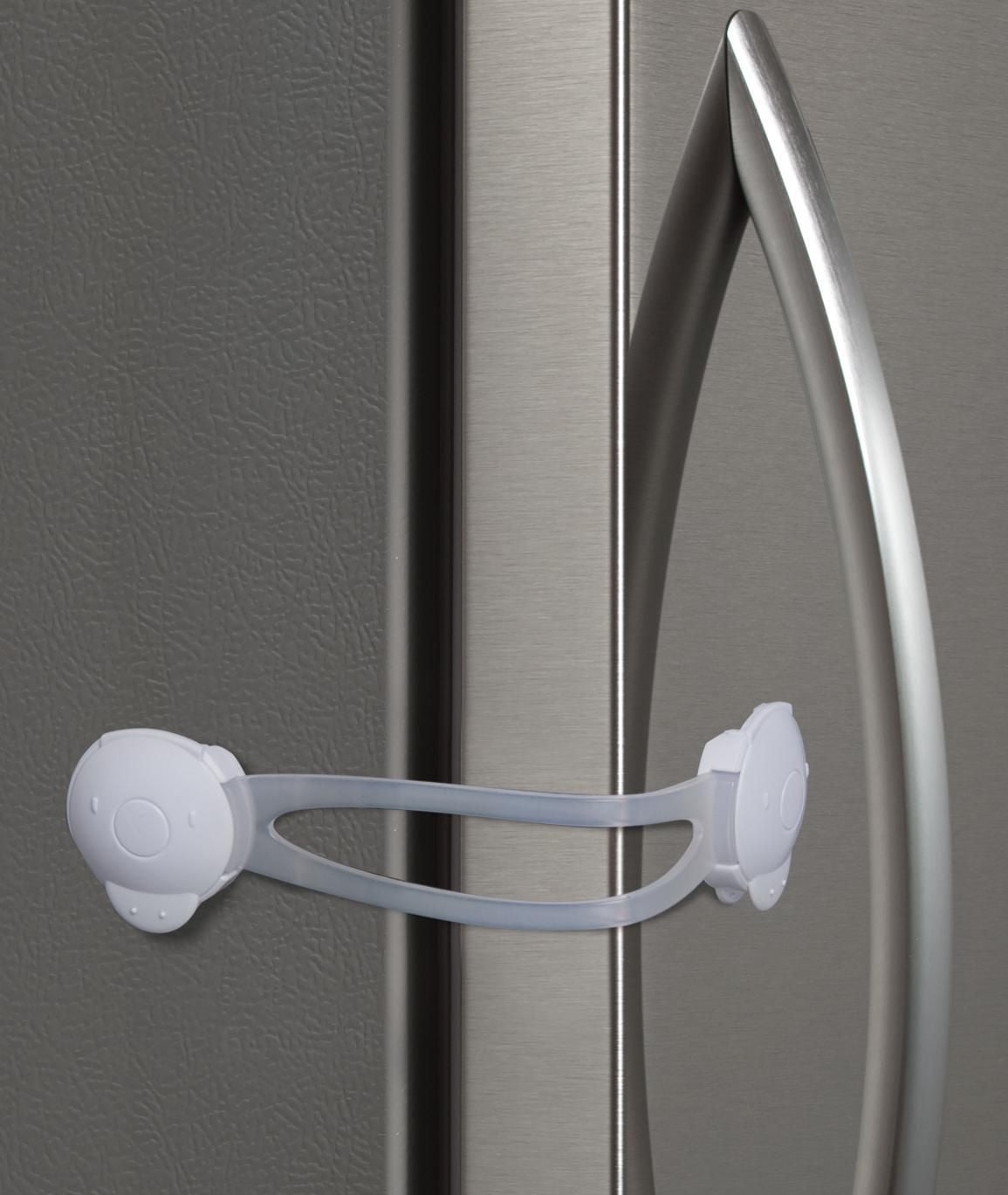 Verrou en lanière flexible (blanc) x2