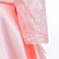 thumbnail image 5 of Girls Lace Dress Off Shoulder Flower Girls Princess Dress for Wedding Birthday Party, 5 of 7
