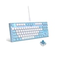 thumbnail image 3 of Keyboard,White Modes Cable Dual-color Modes Cable 87-key Switches Durability Compatibility Keycaps Durability Dual-color Keycaps Modes 87-key Keycaps L600 Portable White Switches 87-key Portable, 3 of 7