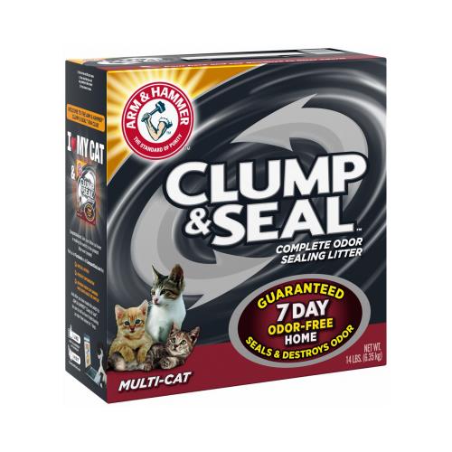 Arm & Hammer 02143 Cat Litter, MultiCat Clump & Seal, 14Lbs