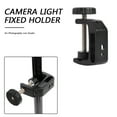thumbnail image 1 of Soporte de clip de escritorio de aleación de aluminio Cámara LED Flash Fotografía Soporte fijo Soporte Universal Accesorios Electrónicos, 1 of 9